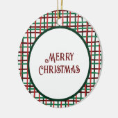 Kerst 2023 Rood en Groen Ornament Keramische Orn (Links)