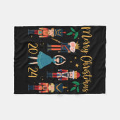 Kerst 2024 Clara en Notenkraker Ballet Pajama Fleece Deken (Voorkant (Horizontaal))