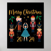 Kerst 2024 Clara en Notenkraker Ballet Pajama Poster (Voorkant)