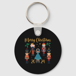 Kerst 2024 Clara en Notenkraker Ballet Pajama Sleutelhanger