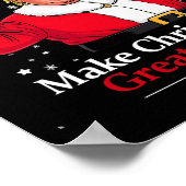 Kerst 2024 Grappige Trump en bier maken kerst Poster (Hoek)