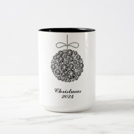 Kerst 2024 Ornament Tweekleurige Koffiemok