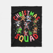 Kerst 2024 Team Santa Elf Squad Xmas Matching Fleece Deken (Voorkant)