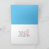 Kerst 2025 Ornament met sneeuwvlokken Kaart (Binnen)