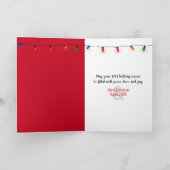 Kerst 2025 Ornamenten in de sneeuw Feestdagen Kaart (Binnen)