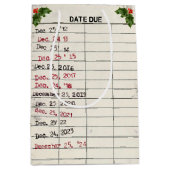 Kerst 2025 Oude Kaart Medium Cadeauzakje (Voorkant)