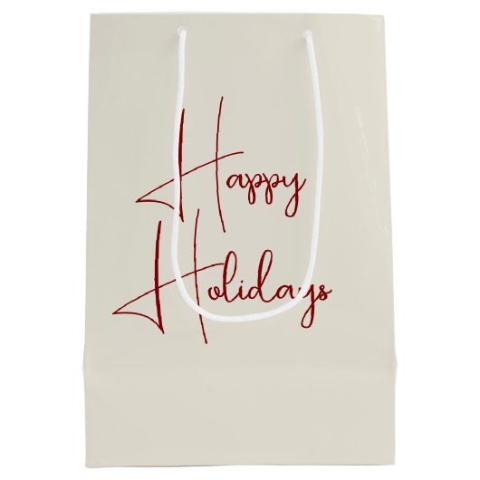 Kerst 2025 Oude Kaart Medium Cadeauzakje (Achterkant)