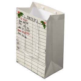 Kerst 2025 Oude Kaarten Medium Cadeauzakje