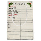 Kerst 2025 Oude Kaarten Medium Cadeauzakje (Voorkant)