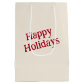 Kerst 2025 Oude Kaarten Medium Cadeauzakje (Achterkant)