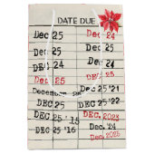 Kerst 2025 Oude Kaarten Medium Cadeauzakje (Voorkant)