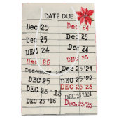 Kerst 2025 Oude Kaarten Medium Cadeauzakje (Voorkant)