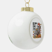 kerst 2026,  keramische bal ornament (Links)