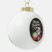 kerst 2026,  keramische bal ornament (Links)