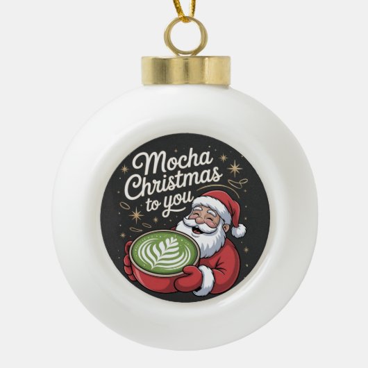 kerst 2026,  keramische bal ornament (Voorkant)