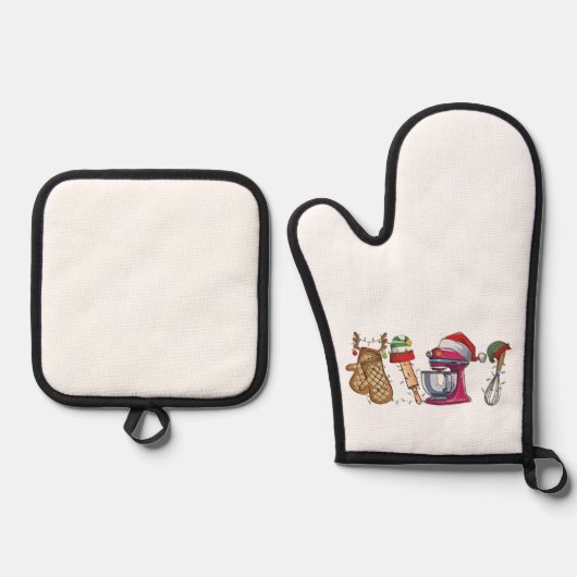 kerst 2026, ovenwant & pannenlap set (Voorkant)