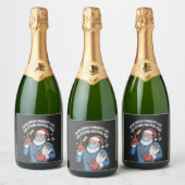 kerst 2026, sparkling wijnetiket (Flessen)