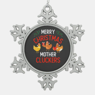 kerst 2026,  tin sneeuwvlok ornament