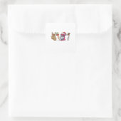 kerst 2026,  vierkante sticker (Tas)