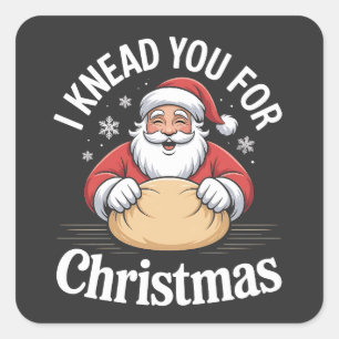 kerst 2026, vierkante sticker