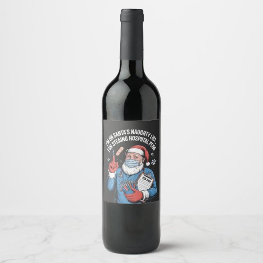 kerst 2026,  wijn etiket (Voorkant)
