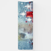 Kerst 2,5 x 8' buiten in de zaal spandoek (Verticaal)