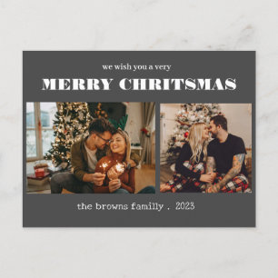 Kerst 2 foto waterverf botanische bloemen holi feestdagenkaart