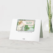 Kerst 2 vogels op een hek feestdagen kaart (Achterkant)