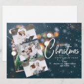 Kerst 3 Foto Vakantiekaart Feestdagenkaart (Voorkant / Achterkant)