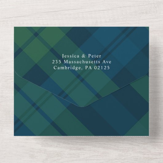 Kerst 3 Foto Wensing QR code Vakantie Kaart (Achterkant)