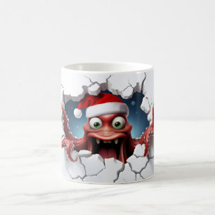 Kerst 3D Octopus Koffiemok