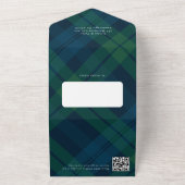 Kerst 4 Foto Wensing QR code Vakantie Kaart (Buitenkant)