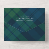 Kerst 4 Foto Wensing QR code Vakantie Kaart (Achterkant)