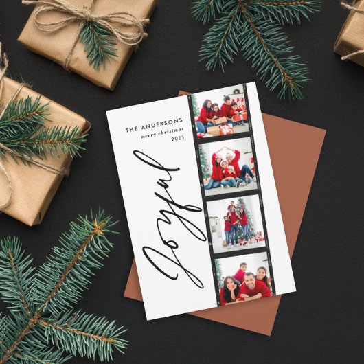 Kerst-4 fotocollage typografie moderne roest