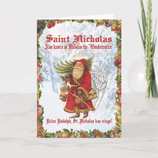 Kerst 4 Sint Nicolaas Feestdagen Kaart (Voorkant)