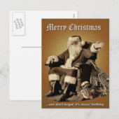 KERST #5B FEESTDAGENKAART (Voorkant / Achterkant)