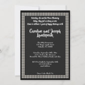 Kerst 5e bruiloft Jubileum Zwart & Goud Kaart (Achterkant)