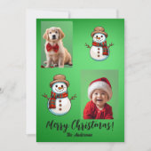 Kerst 6 kind, vrolijk kerstfeest! kerstkaart kaart (Voorkant)
