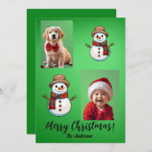 Kerst 6 kind, vrolijk kerstfeest! kerstkaart