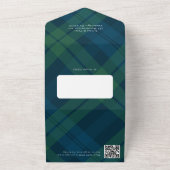 Kerst 7 Foto Wensing QR code Vakantie Kaart (Buitenkant)