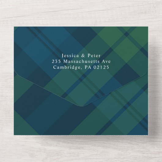 Kerst 7 Foto Wensing QR code Vakantie Kaart (Achterkant)