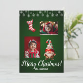 Kerst 7 kind, vrolijk kerstfeest! kerstkaart kaart (Staand voorkant)