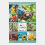 Kerst 8 Afbeelding Familiefoto ✨ Collage Custom Theedoek (Verticaal)