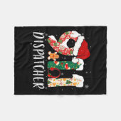 Kerst 911 Dispatcher Fleece Deken (Voorkant (Horizontaal))