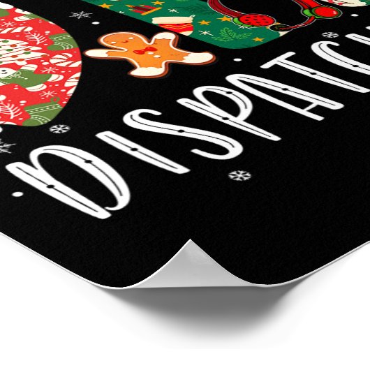 Kerst 911 Dispatcher Poster (Hoek)