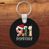 Kerst 911 Dispatcher Sleutelhanger (Voorkant)