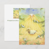 Kerst aanbidden Jesus Enclosure Kaarten Gift Label (Voorkant / Achterkant)