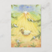 Kerst aanbidden Jesus Enclosure Kaarten Gift Label (Voorkant)