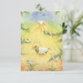 Kerst aanbidden Jesus Enclosure Kaarten Gift Label (Staand voorkant)