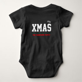 Kerst aangepaste baby jersey bodysuit kleur